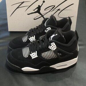 Air Jordan 4 White Thunder Men's FQ8138-001 Black/White